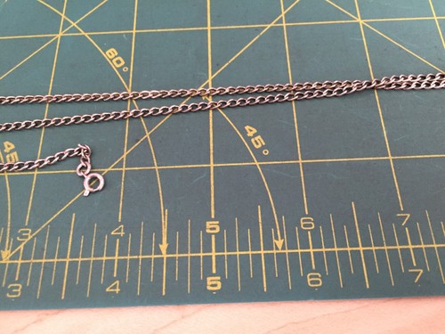 RARE 23g Vtg Necklace MARKED W or IW ?? 925 STERLING SILVER Chain Pendant Bird - Picture 9 of 10