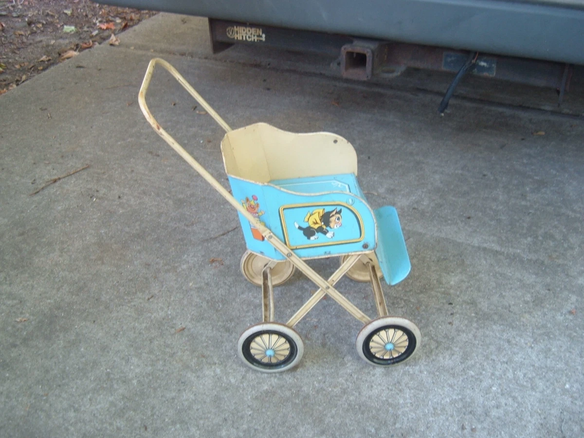 Vintage metal doll clearance carriage