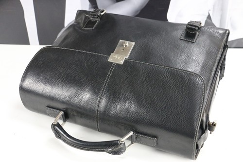 Vintage Heavy Leather COLE HAAN Executive CEO Lawyer Briefcase Attache Bags Mens - Picture 3 of 12