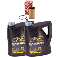 MotoröL Set Mannol Energy 5W-30 8 Liter + ÖLfilter FüR Mercedes E-Klasse CLK SL