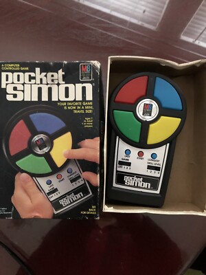 Pocket Simon By Milton Bradley Electronics Vintage 1980 Handheld Travel Game 