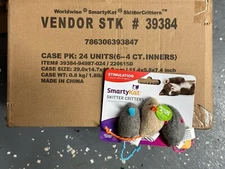 72 Mice CASE SmartyKat Catnip Toys Skitter Critters Case 3-Pack Set of Mouse