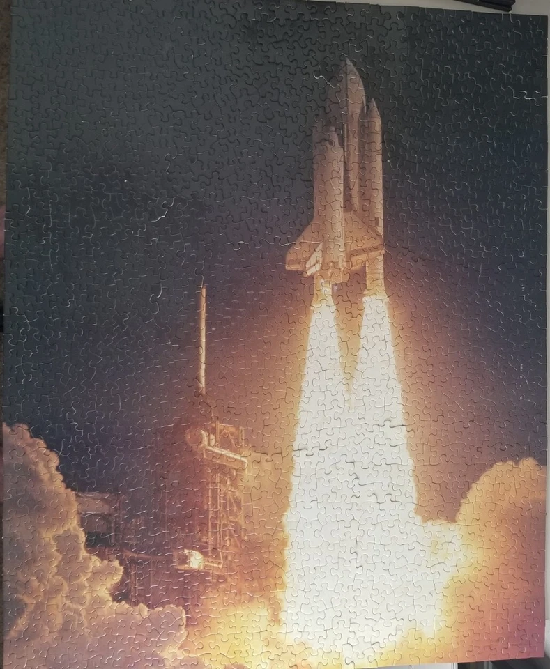 Rompecabezas Springbok 1000 piezas King Size Searchers transbordador espacial completo Foto 3 de 4