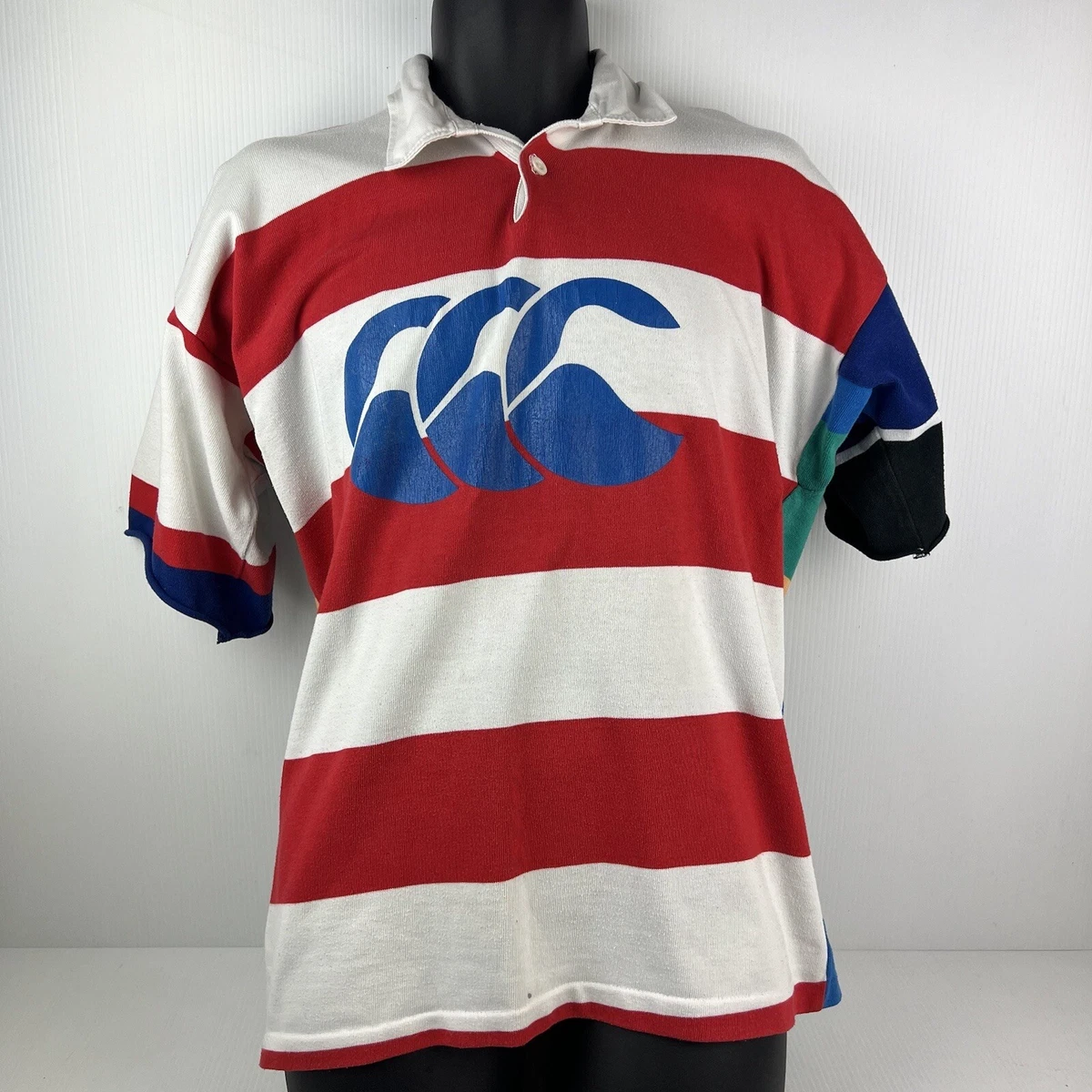 Canterbury New Zealand ALL BLACKS Rugby Union 1980'S Black Jersey SIZE M adults