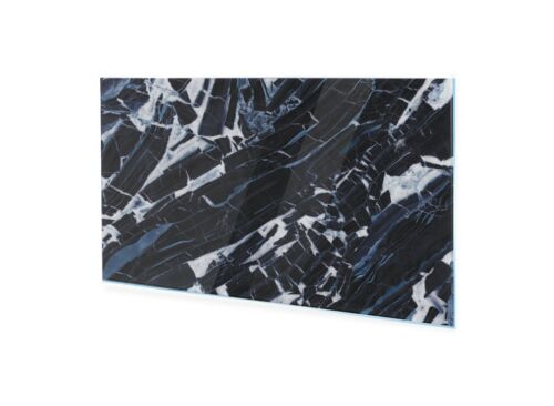 Glasbilder Wandbild Druck auf Glas Schwarzer und weißer Marmor 120x60 cm - Bild 1 von 7