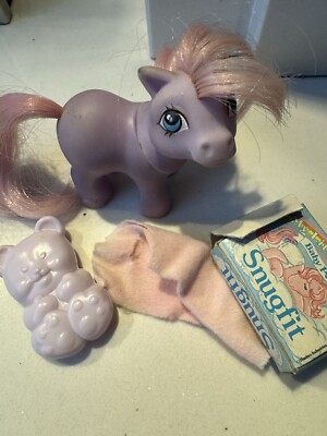 My Little Pony Baby Ember Vintage Lavender G1 1984 mit Zubehör