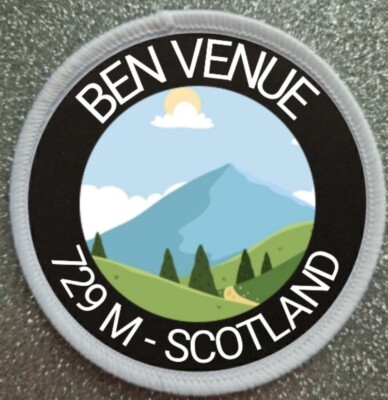 3'' Ben Venue Schottland Aufbügeln/Aufnähen Patch Abzeichen Berg Berge Trek Wandern