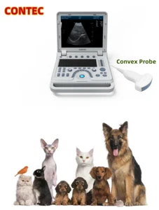 CONTEC CMS600P2PLUS-VET Laptop Ultrasound Machine Display 3.5MHZ Convex Probe