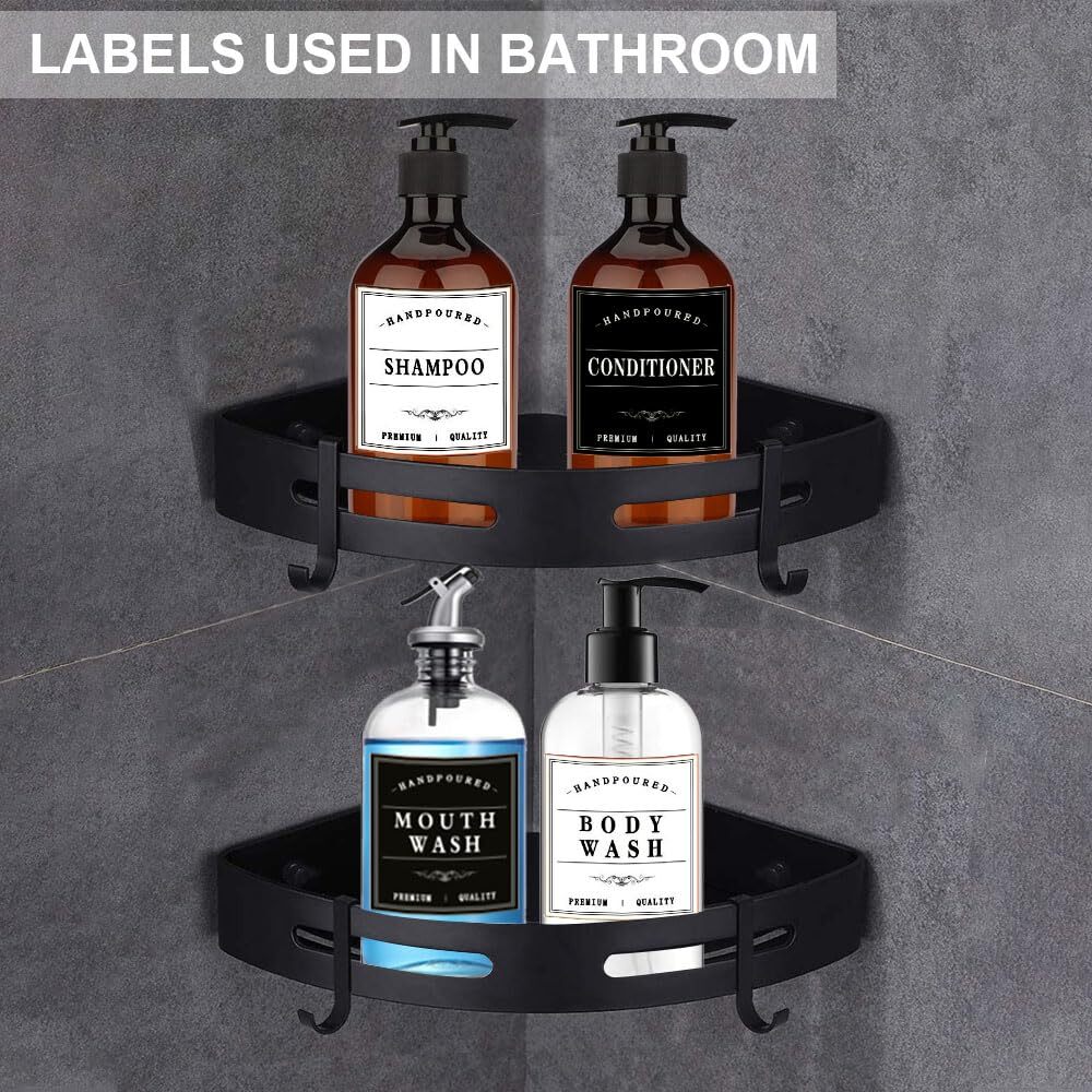 Shower Handle Labels Waterproof Labels For Shower Bottles Hand Soap Shampoo And Conditioner ...