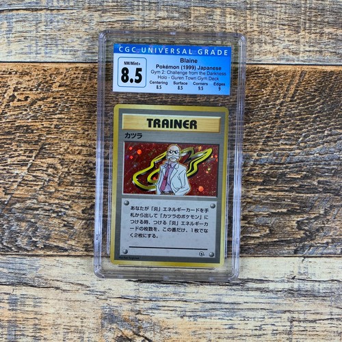 Trainer Blaine Holo No Rarität Symbol Gym Challenge 1999 Japanese CGC 8.5