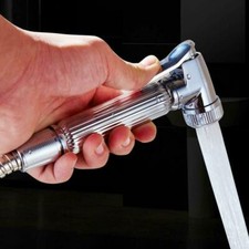 Douche Hand Shower Spray Kit Chrome Hygienic Toilet Head Hose Bidet Shattaf Set