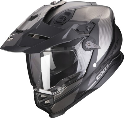Motorcycle Helmet Integral Fiber Dual Scorpion ADF-9000 22.06 Trail Black Gray S