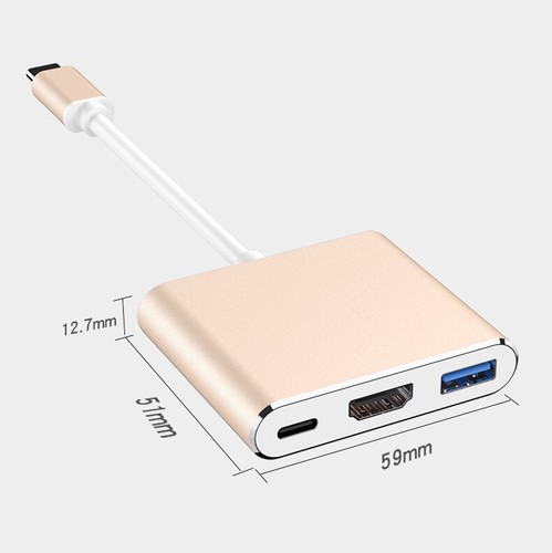 3in1 Type C to HDMI USB 3.0 HUB Charge Adapter For Macbook Samsung S22 Huawei LG - 第 4/17 張圖片