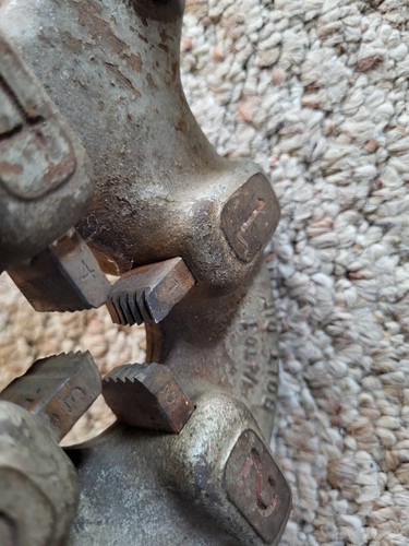 Ridgid 500B Bolt Threading Die Head Quick Opening 1/4" TO 1 " With 7/8- 9 NC - Picture 5 of 9