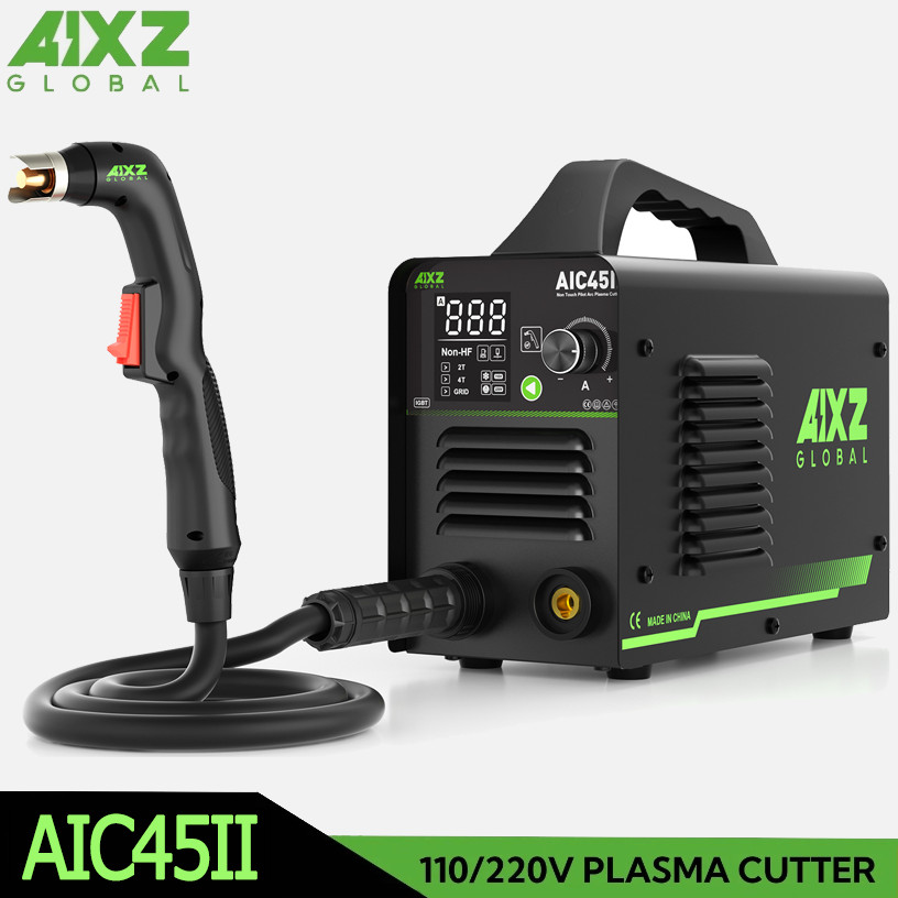 AIXZ 45 Amp Non-HF Plasma Cutter , Non-Touch Pilot Arc Cutting Machine 110/220V