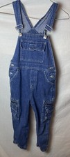 Sz. 5 Boy  s Bib Overalls Jeans Bib Pants, 9 Pockets. Hook  Loop, Zippers