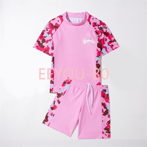 Kids Swimwear Boys Girls Swimsuit Swimming Costume Swimming Trunk Beach Pool - Picture 4 of 15