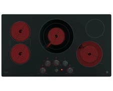 GE Profile 36'' W 5-Element Electric Cooktop with Dual Element, PP7036DJBB, NEW