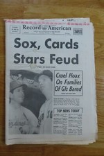 BOSTON AMERICAN Oct 7 1967 Newspaper NELSON BRILES CARDINALS GARY BELL RED SOX