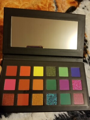 Makeup palette eyeshadow neon