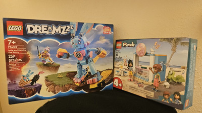 Lego DREAMZzz Izzie & Bunchu Bunny 71453 & Friends 41623 Set Lot New Box Flaws