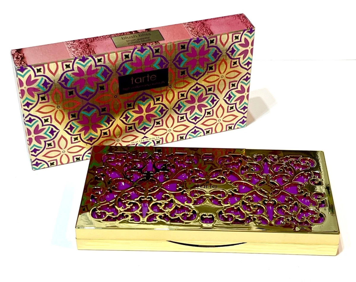 TARTE Blush Bliss 4 SHADE PALETTE Genuine Breathtaking Graceful Lovable NEW wBOX