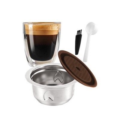 Reusable Coffee Pods (7.77oz/230ml Coffee Cup), Stainless Steel Refillable Co...