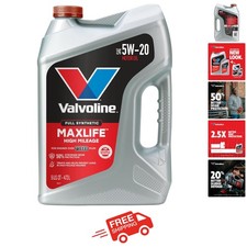 MaxLife Full Synthetic High Mileage 5W-20 Motor Oil – 5 Quart for Engine Long... 41.75 per gallon