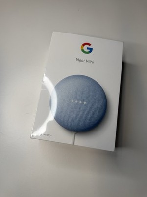 Google Nest Mini (2. Gen Generation) Smart Lautsprecher - Himmelblau - Neu & Versiegelt  