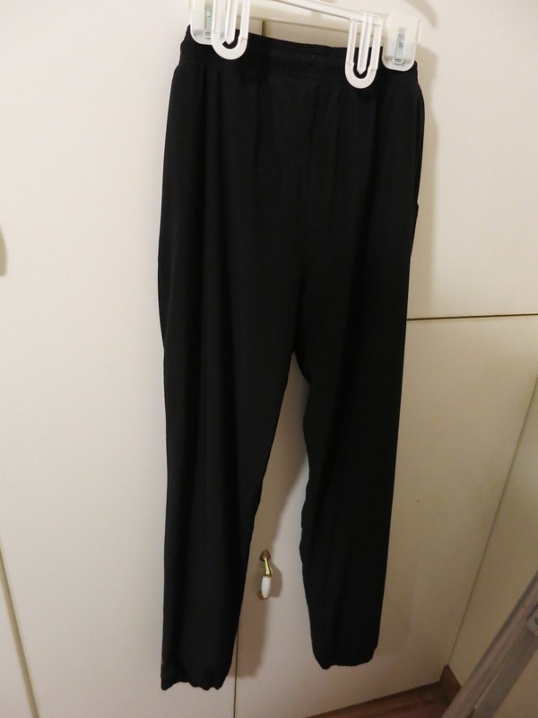Athleta Girl Joggers polyester/lined Size XL 14 Drawstring black Elastic Waist