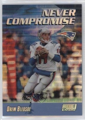 1999 Topps Stadium Club Chrome Never Compromise Refractor Drew Bledsoe #NC38 0q3