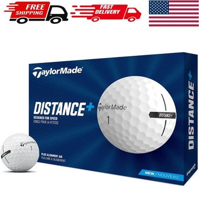 12 Pack of Distance+ Golf Balls with Extended Flight Patterns & Alignment Aid