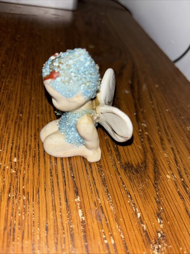 50er Jahre Vintage Biskuit Zucker Schmetterling Babys Figur Japan Porzellan Fee - Bild 3 von 5