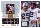 1997 Legends KEN STABLER FRED BILETNIKOFF Oakland Raiders Super Bowl XI Card