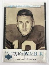 2001 Upper Deck Legends Legendary Artwork Johnny Unitas #LA10 Colts Football