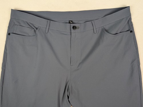 PUBLIC REC Dealmaker All Day Every Day Pants Flat Front Sz 44 x 32 Gray Stretch - Picture 3 of 6