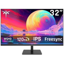 KTC 32" 2K 120Hz IPS QHD 2560x1440 Monitor, HDR10, Adaptive Sync, Eye Care