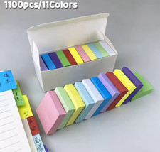 11 Pack Set Multi Color Sticky Notes Bright Note Pad Memo Stationery