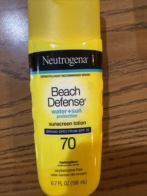 Neutrogena Sunscreen Lotion Beach Defense SPF 70, Face 6.7 Fl Oz (Pack of 1) 