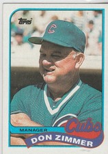 1989 topps #134 Don Zimmer MG CUBS