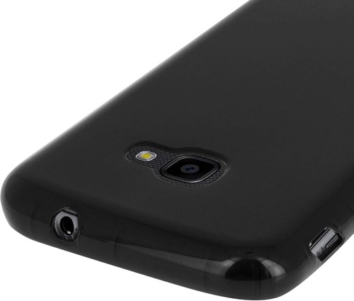 Coque Noir Slim pour Samsung Galaxy XCOVER 4 TPU Silicone Anti Choc - Afbeelding 3 van 5