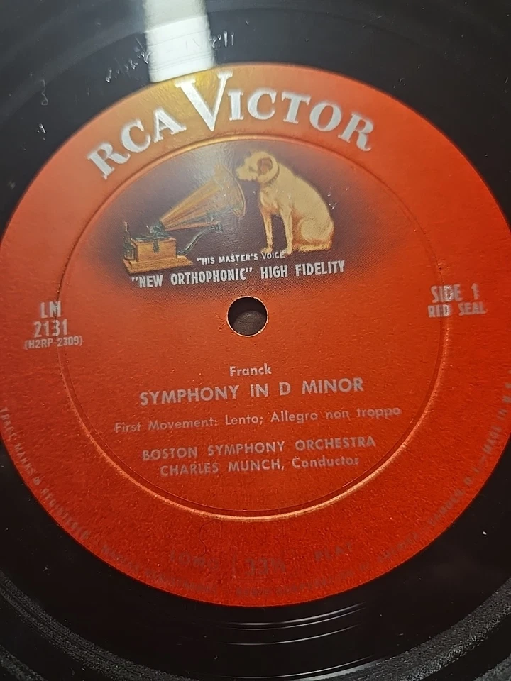 Franck Symphony ре минор Мунк Бодтон симфония LM2131 виниловая пластинка 1957 - Изображение 4 из 4