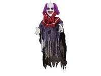 INNA-Glas Deko Halloween Grusel Clown Rammbias, 60X30X120Cm