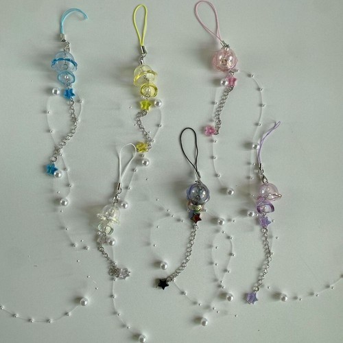 Charm Jellyfish Phone Keychain Phone Anti-lost Rope Phone Accessories - Photo 2 sur 17