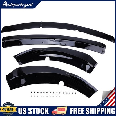Front Bumper Lip Splitter For Dodge Charger SRT 2015-2023 V2 Style Glossy Black