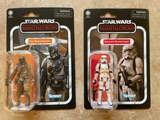 STAR WARS VINTAGE COLLECTION MANDALORIAN VC166 & REMNANT STORMTROOPER VC165 NEW