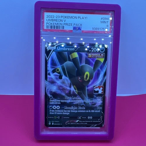 2022–23 Pokémon Play Umbreon V Full Art Stamped Pokémon Prize Pack Mint Psa 9￼