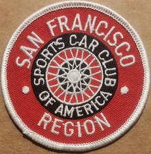 San Francisco Region SCCA Sports Car Club of America embroidered Iron patch