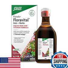 Floradix Salus Floravital Iron  Herbs Liquid Supplement 17oz - Energy  Wellnes