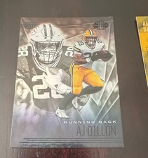 2020 Panini Illusions AJ Dillon Rookie Card #117. rookie card picture